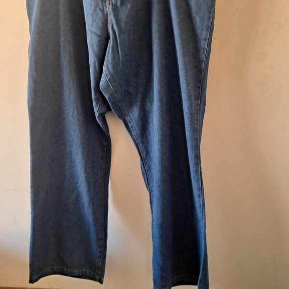 Woman Within 100% Cotton Natural Fit Denim Jeans w/Center Back Elastic Waist 28W - Picture 5 of 9